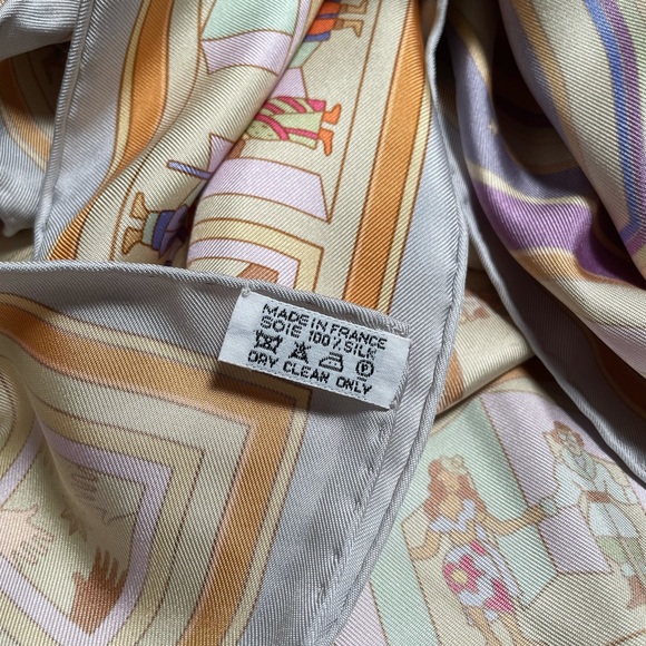 Hermès Blue Donner La Main Scarf - Picture 3 of 10